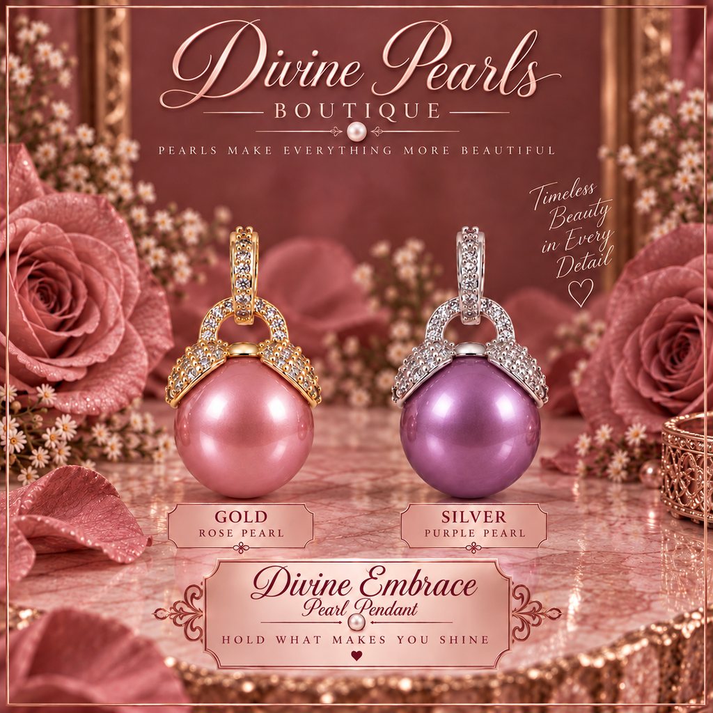 Divine Embrace Pearl Pendant