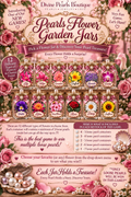 Pearls Flower Garden Jars