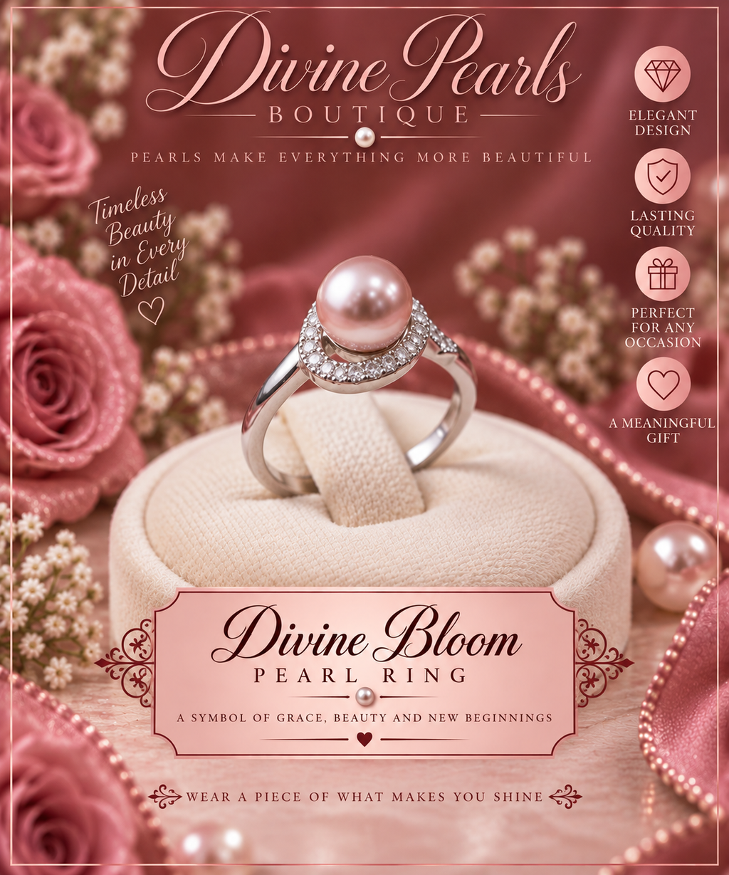 Divine Bloom Pearl Ring
