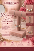 Harmony Trio Pearl Bracelet